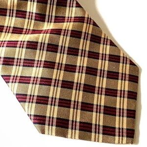 Men's Tie Classic Plaid Silk Handmade NWT Barbara Blank Designer